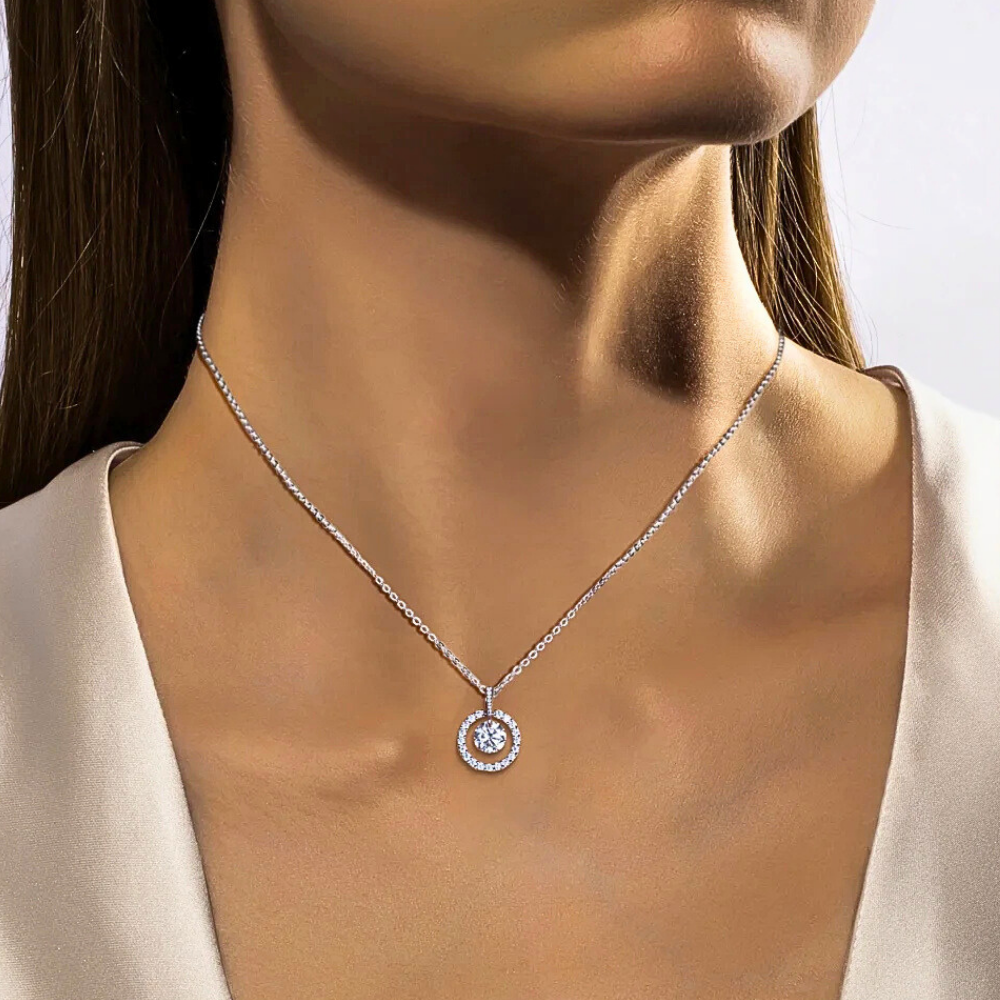 Collana con Ciondolo di Moissaniti per ct 3,79