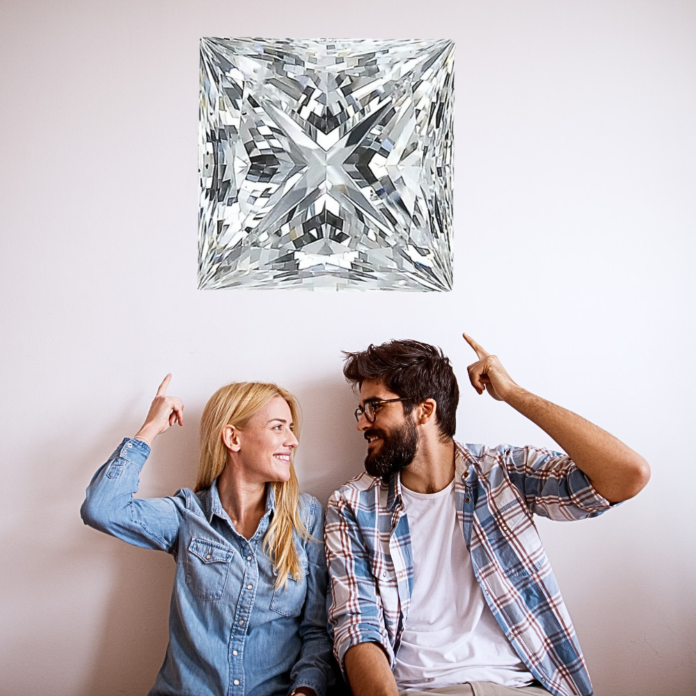 Diamanti Lab Grown Taglio Princess da ct 1,00 a ct 5,00