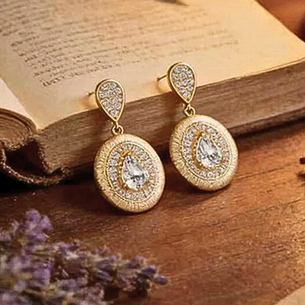 Orecchini Pendenti con Moissaniti Taglio Goccia per ct 1,50