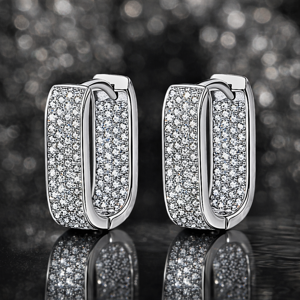 Orecchini con Pavè di Moissaniti per ct 0,92
