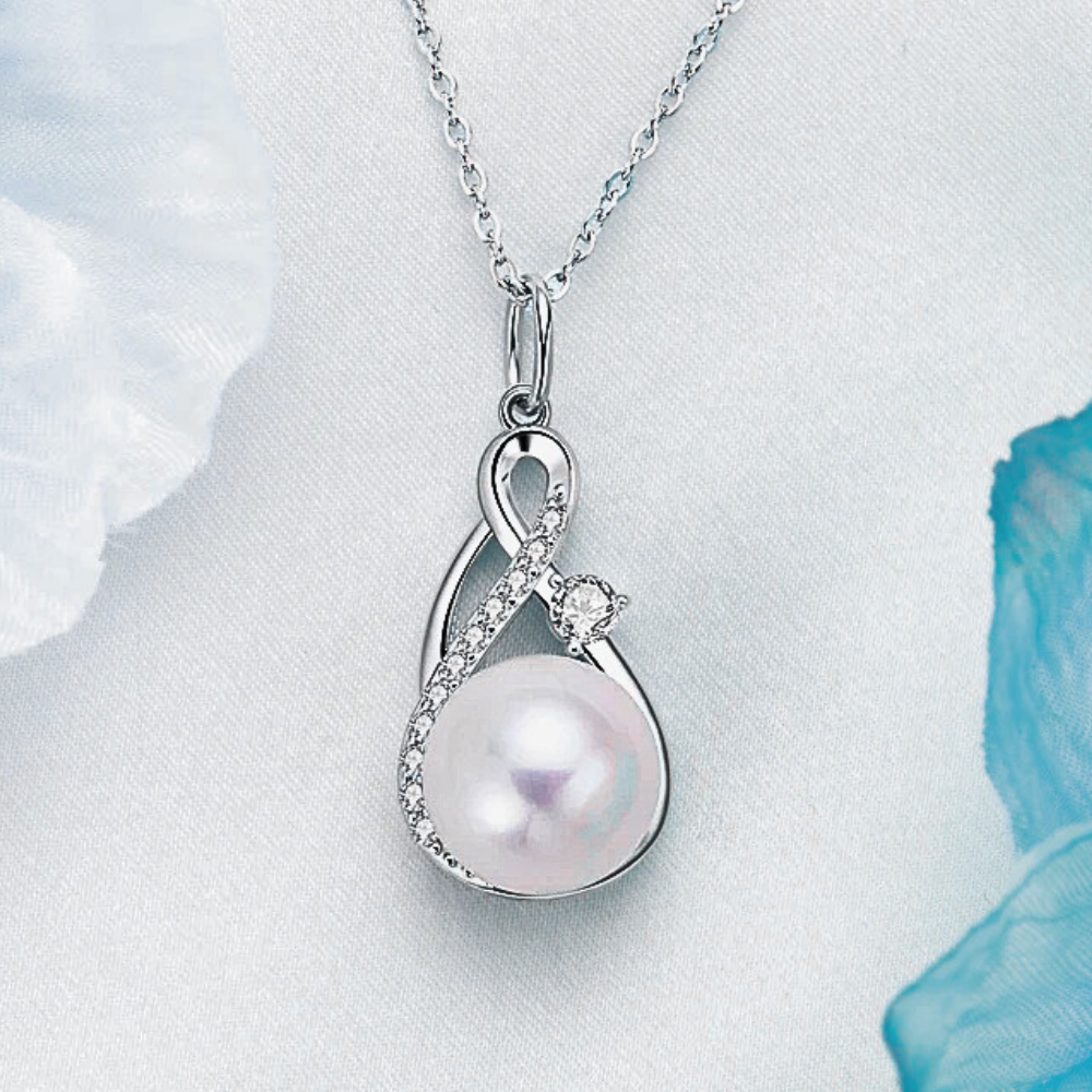 Collane a Goccia con Moissaniti e Perle Naturali