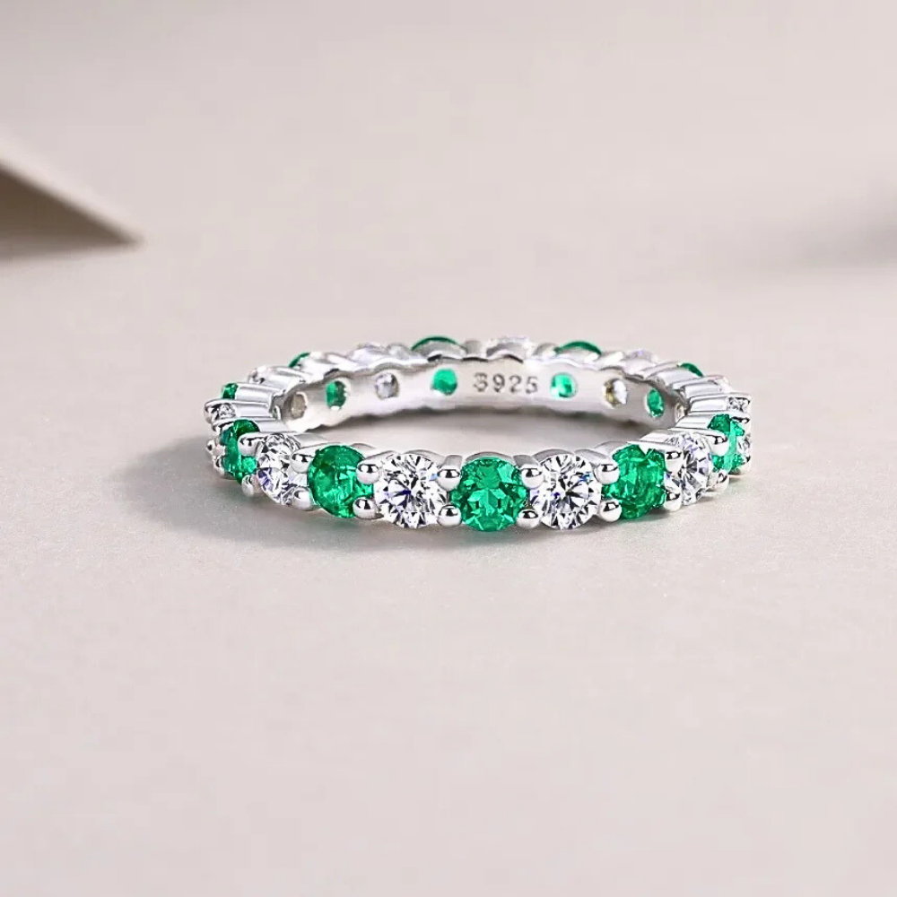 Eternity con Moissaniti Bicolore da mm 3,00