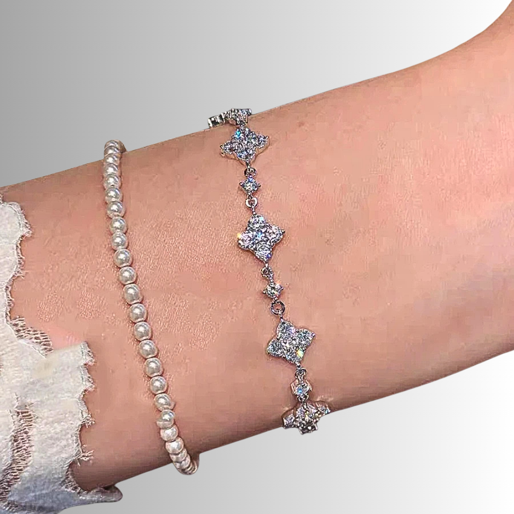 Bracciale a Rombi con Moissaniti D Color per circa ct 1,20