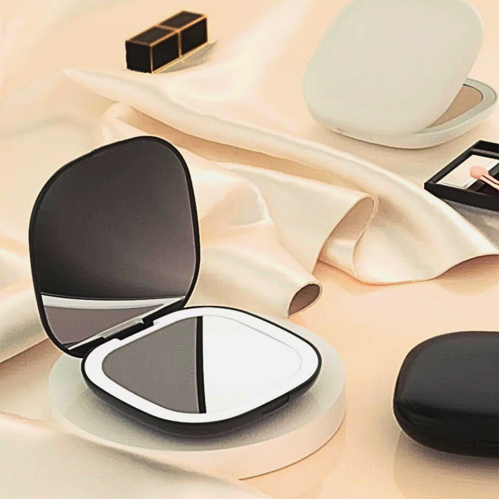 Mini Specchio Make Up con Ingrandimento e Illuminazione