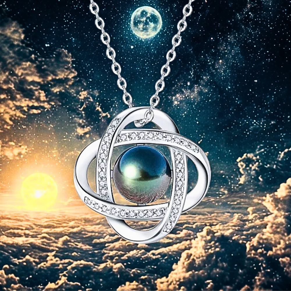 Mini Collezione di Collane con Moissaniti e Perle Naturali di Tahiti