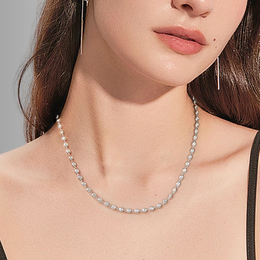 Collana con Castoni a Cipollina in Moissaniti