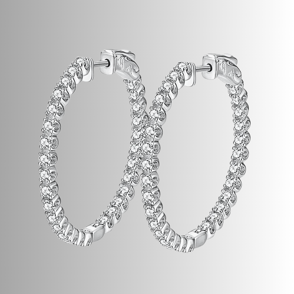 Orecchini a Cerchio con Moissaniti per ct 1,50