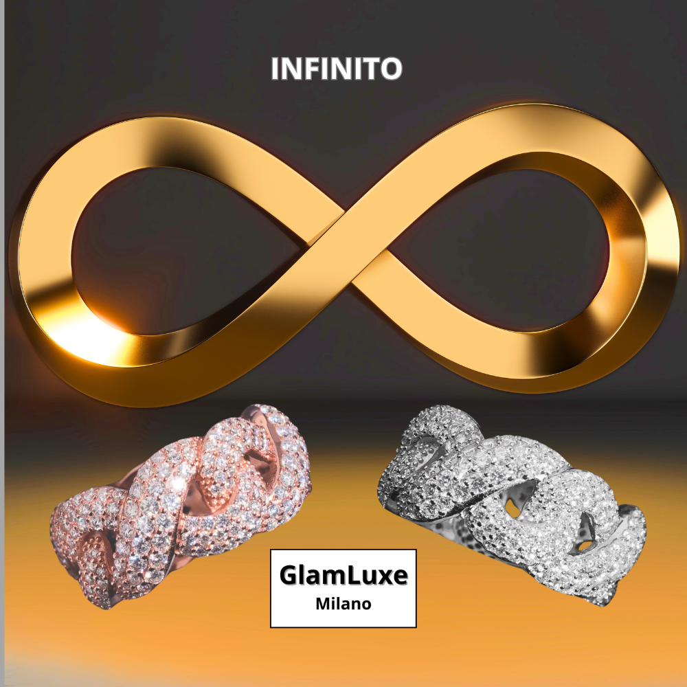 Anello "Infinito" con Moissaniti D color Certificate