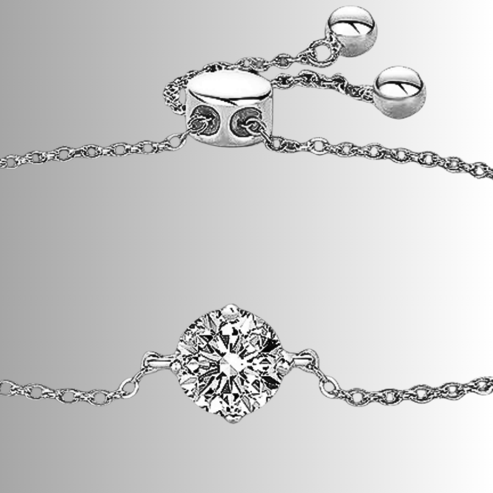 Bracciale Punto Luce con Moissanite di ct 1.00