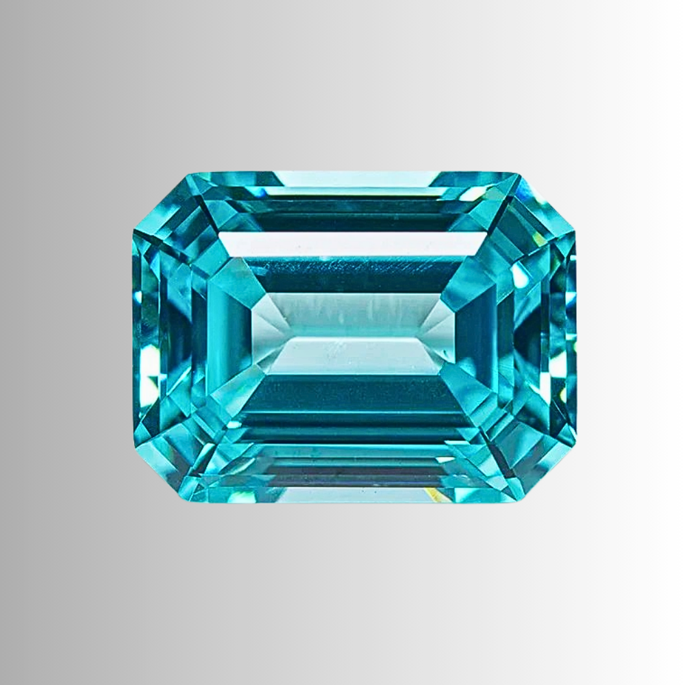 Tormalina Paraiba Lab Grown Taglio Smeraldo