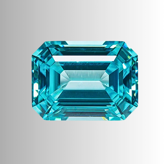 Tormalina Paraiba Lab Grown Taglio Smeraldo