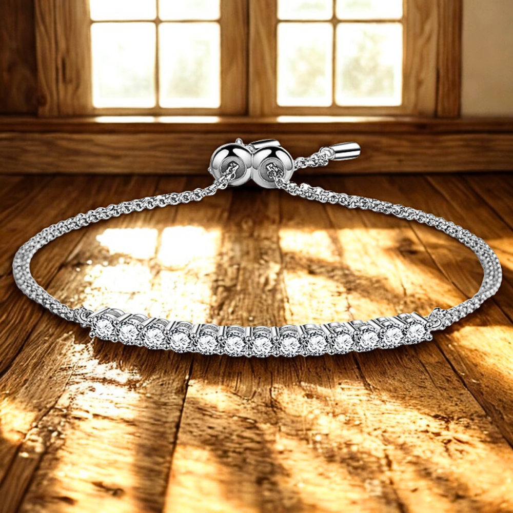 Bracciale a Maglie con Barretta di Moissaniti per ct 1,30