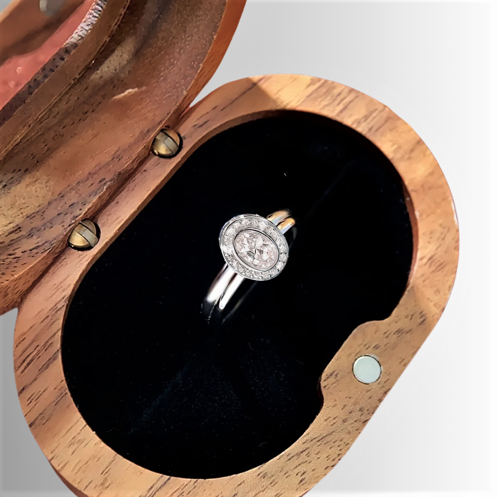 Fascia Ovale con Moissaniti D Color