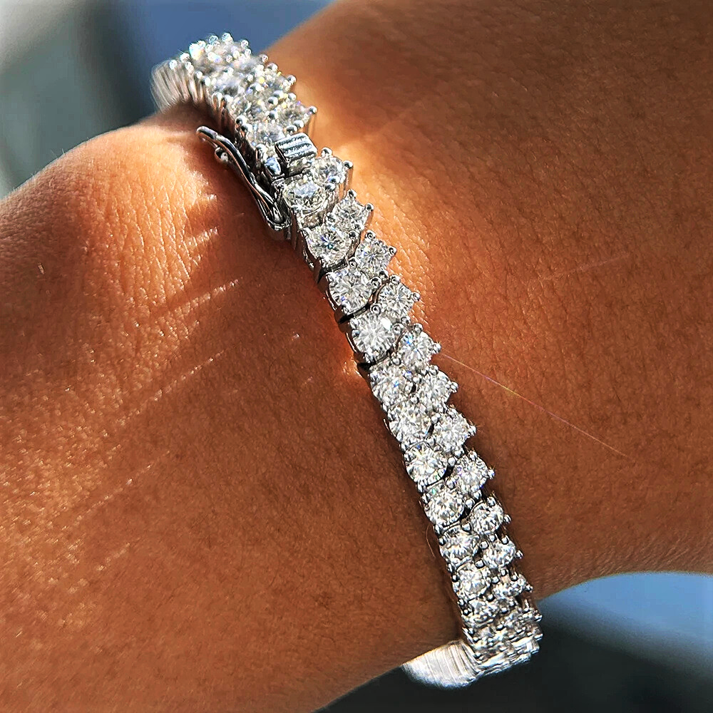 Bracciale a 2 File sfalsate di Moissaniti