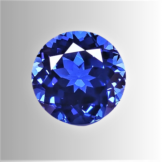 Zaffiro Royal Blue Lab Grown Taglio Brillante Certificato