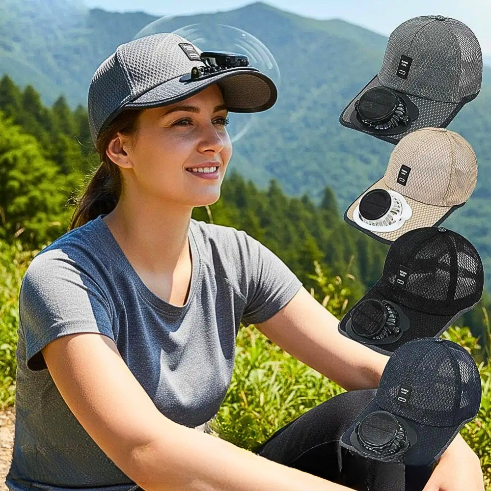 Cappellino con Ventola ad Energia Solare