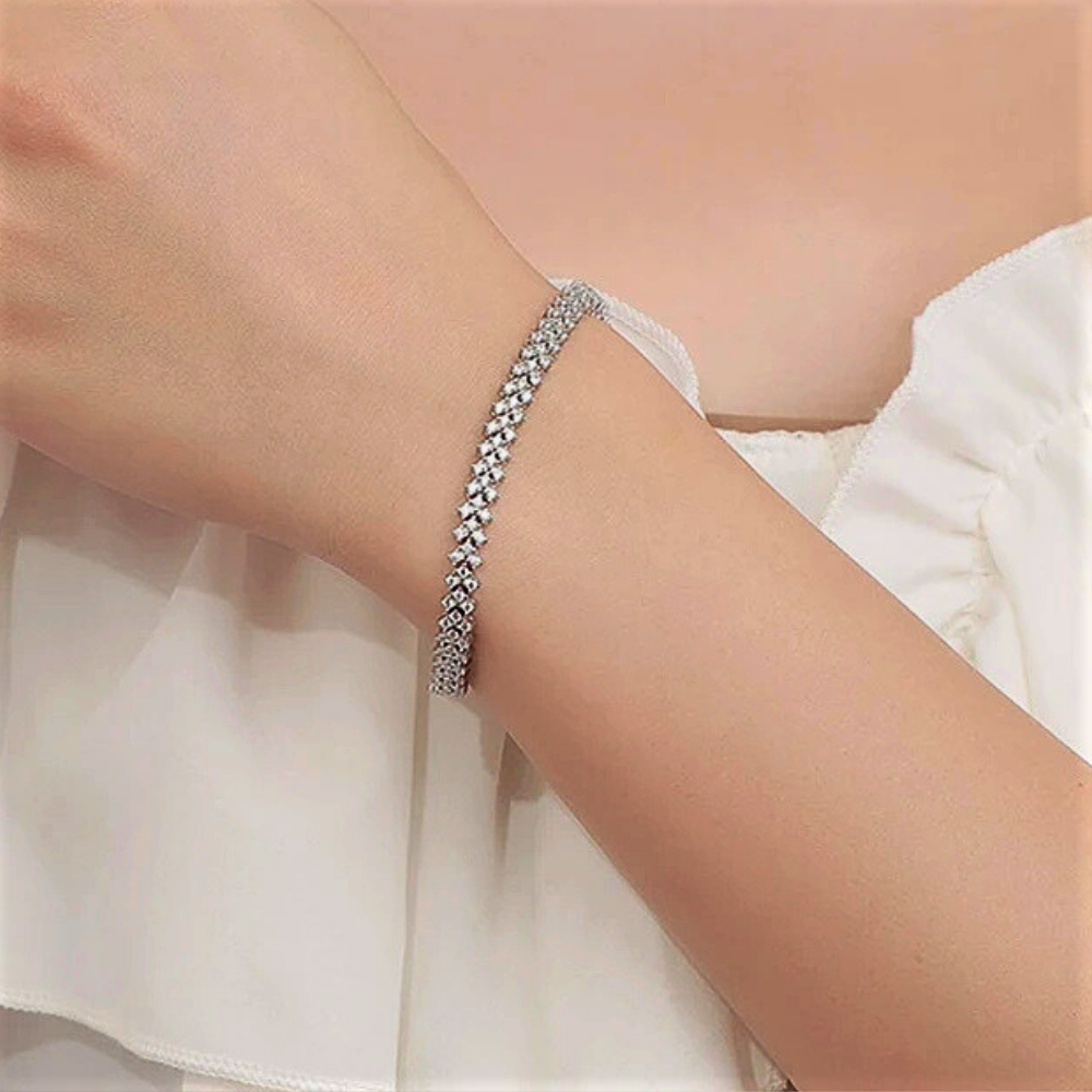 Bracciale a 3 File sfalsate di Moissaniti