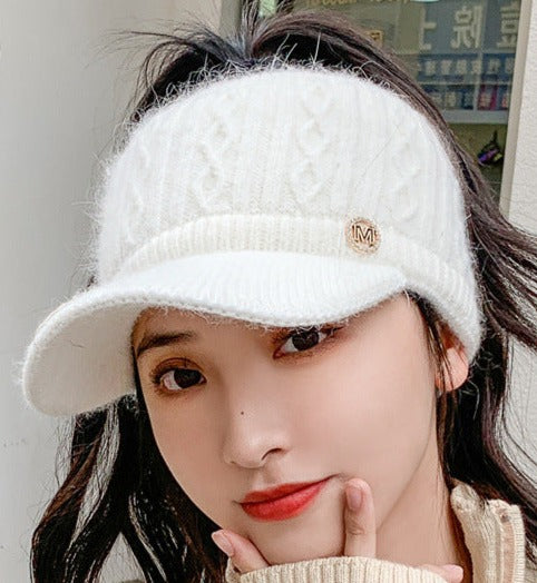 Real Lapin Knit Hat Warmth and Style
