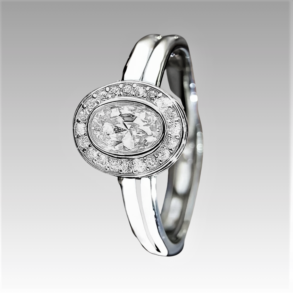 Fascia Ovale con Moissaniti D Color