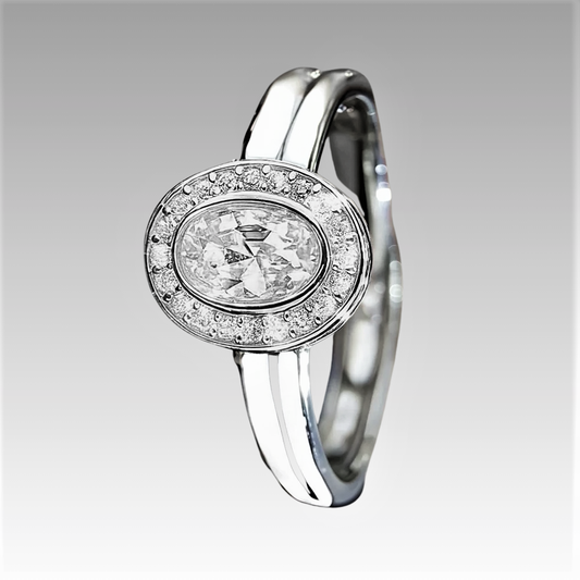 Fascia Ovale con Moissaniti D Color