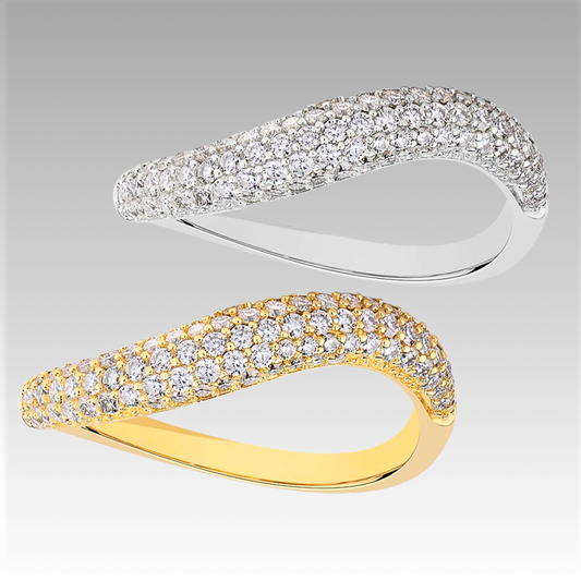 Fedina a Onda con Pavè di Moissaniti