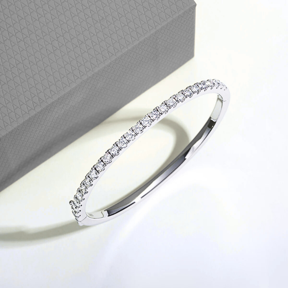 Bracciale Rigido con Moissaniti per ct 2,50