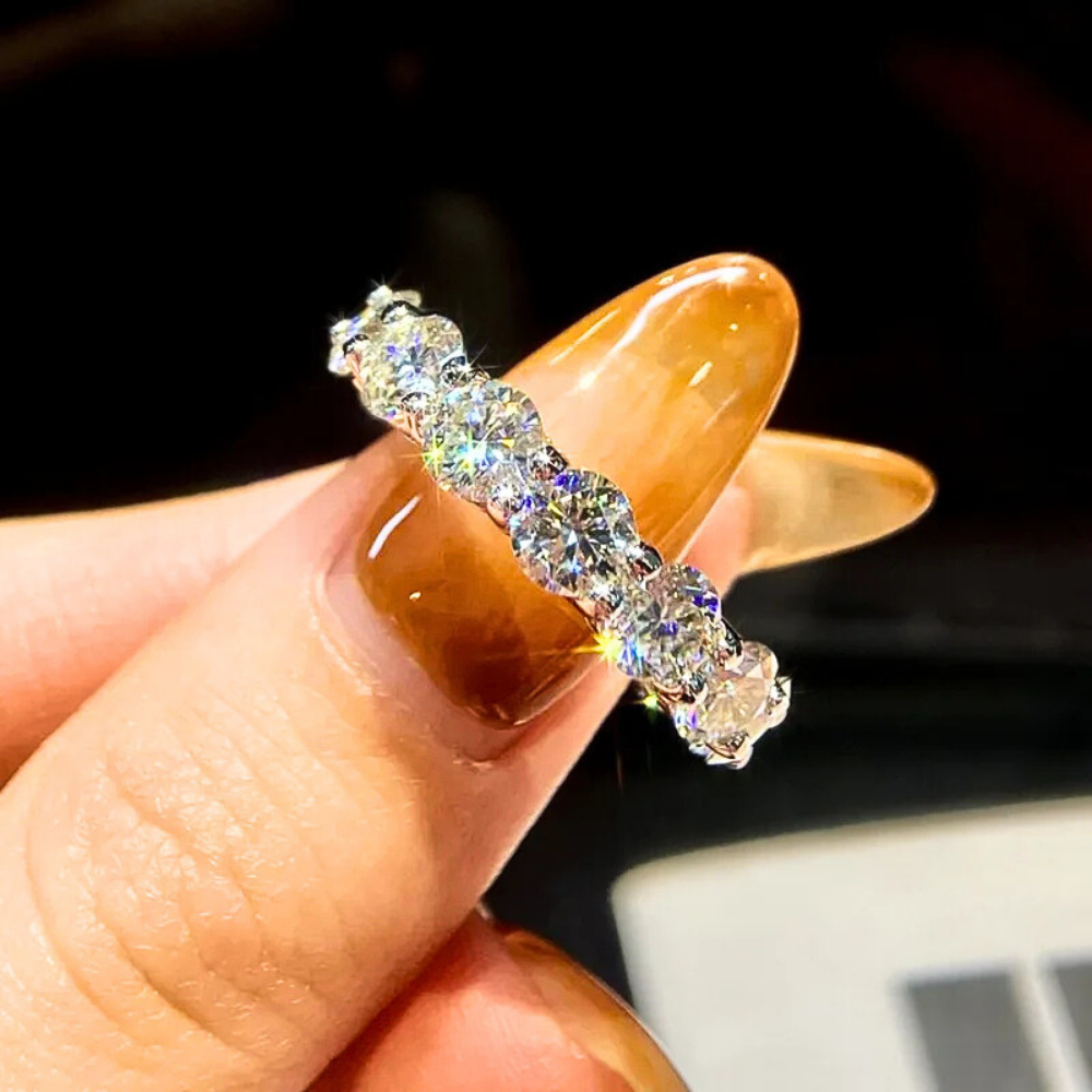 Mini Collezione di Eternity con Moissaniti Colorate