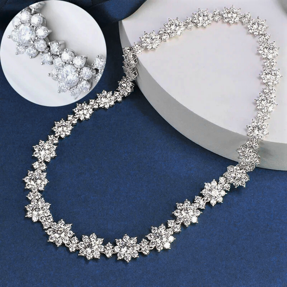 Parure Floreale in Moissaniti D Color