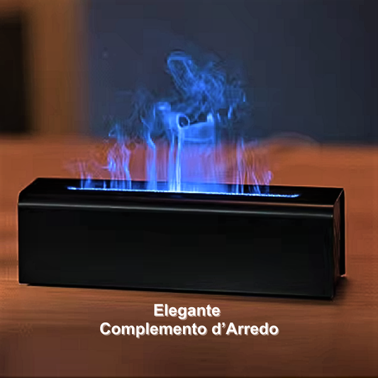 Diffusore per Aromaterapia con Simulazione di Fiamme Colorate: Design e Benessere in un Solo Dispositivo
