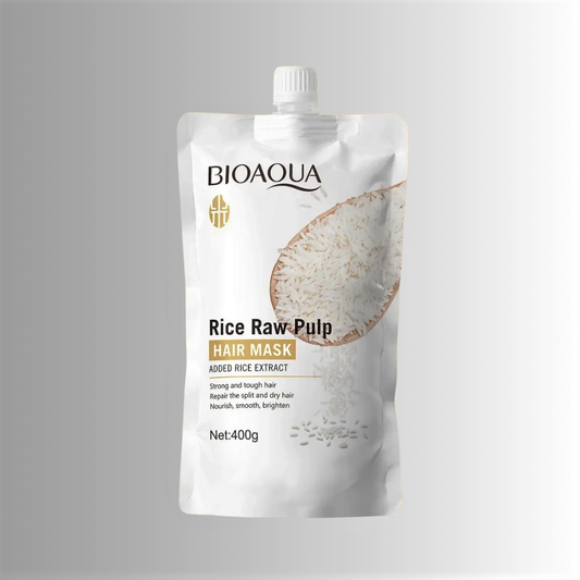 Maschera all'Estratto di Riso bianco, Maca, Collagene e Cheratina