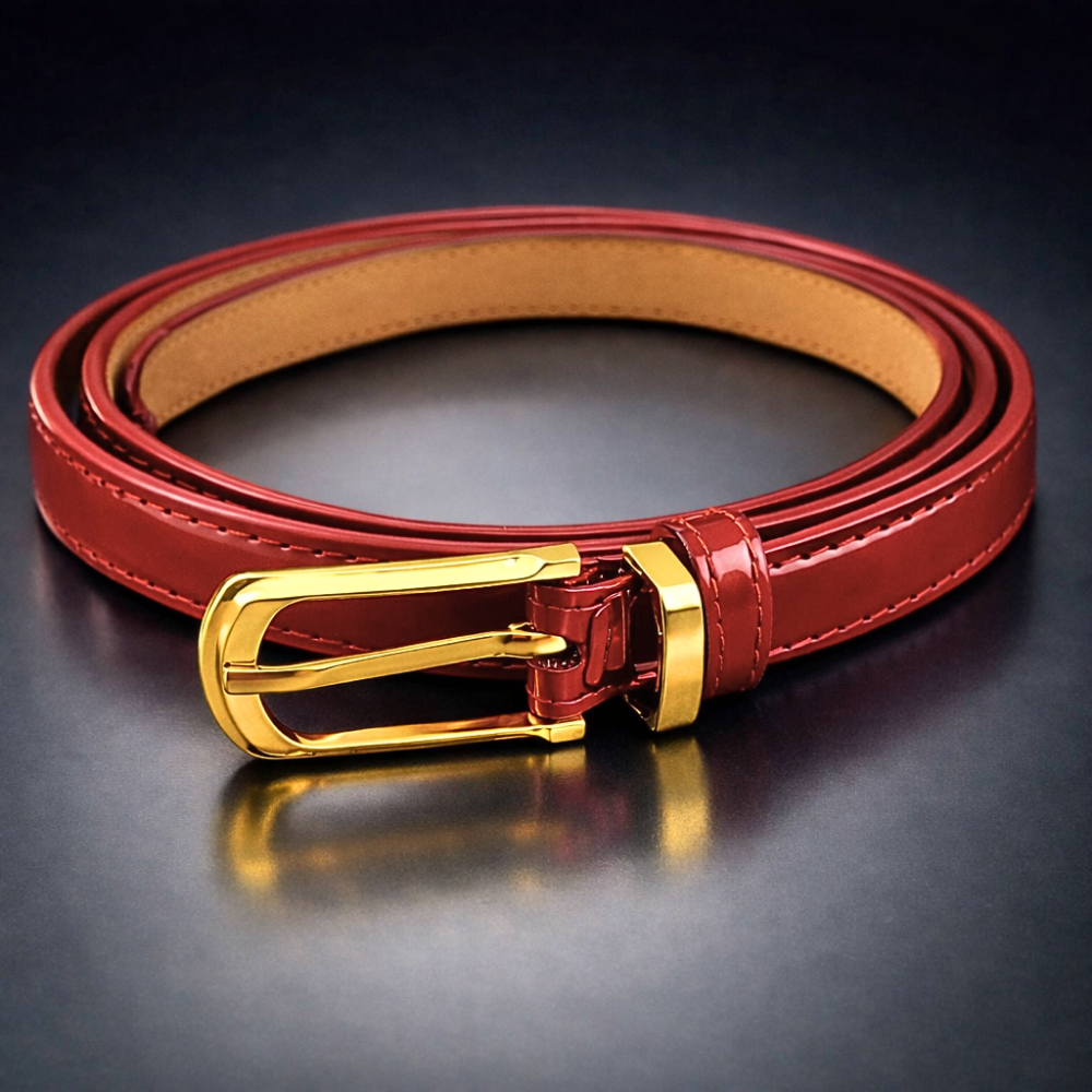Cinturón Micro Patentado Un Toque de Color para Tus Conjuntos Casuales