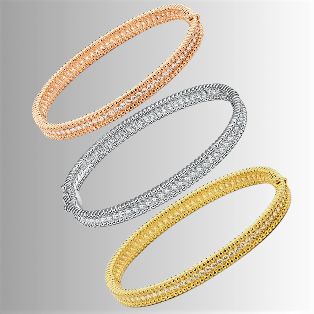 Bracciale Rigido con Striscia di Moissaniti