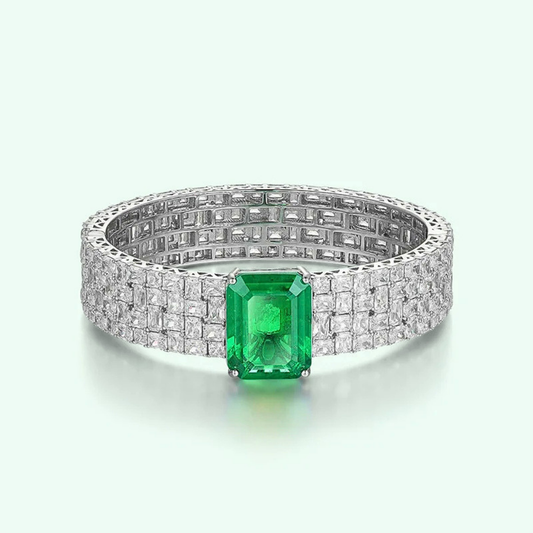 Bracciale Rigido a Fascia con Gemme Premium