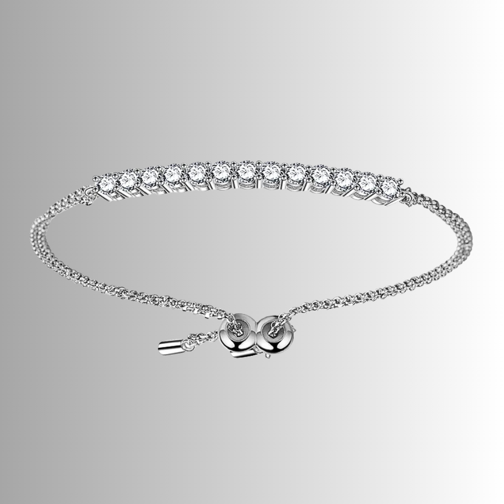 Bracciale a Maglie con Barretta di Moissaniti per ct 1,30