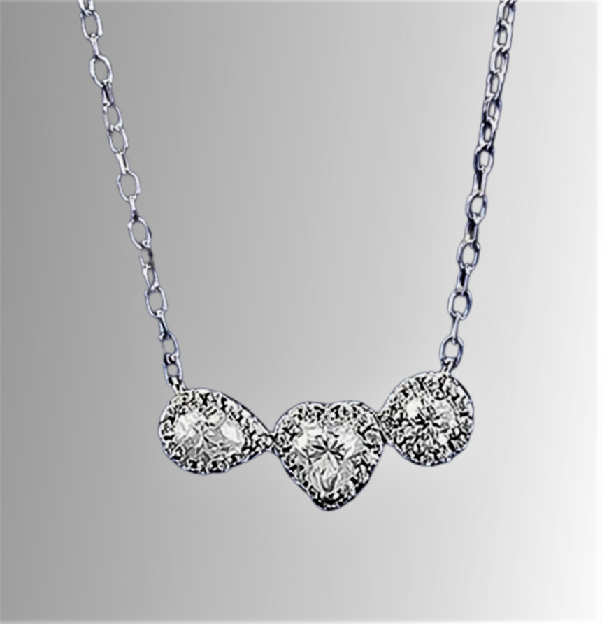 Collana con Diamanti Lab Grown e Brillanti Sintetici ad Alto Contenuto di Carbonio