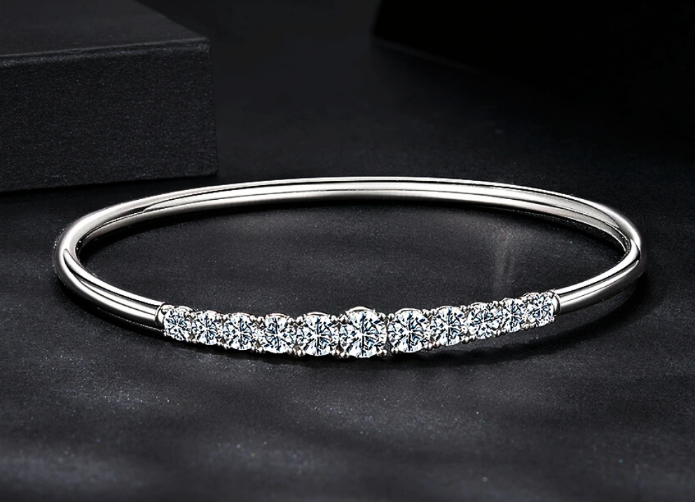 Bracciale Rigido con Moissaniti per ct 3,60