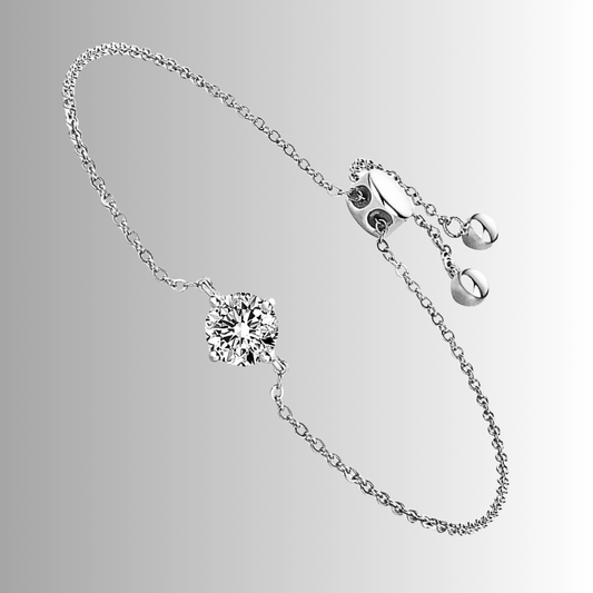 Bracciale Punto Luce con Moissanite di ct 1.00