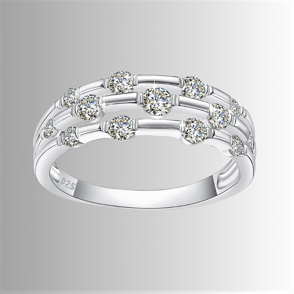 Fascetta a Canna di Bamboo con Moissaniti D Color