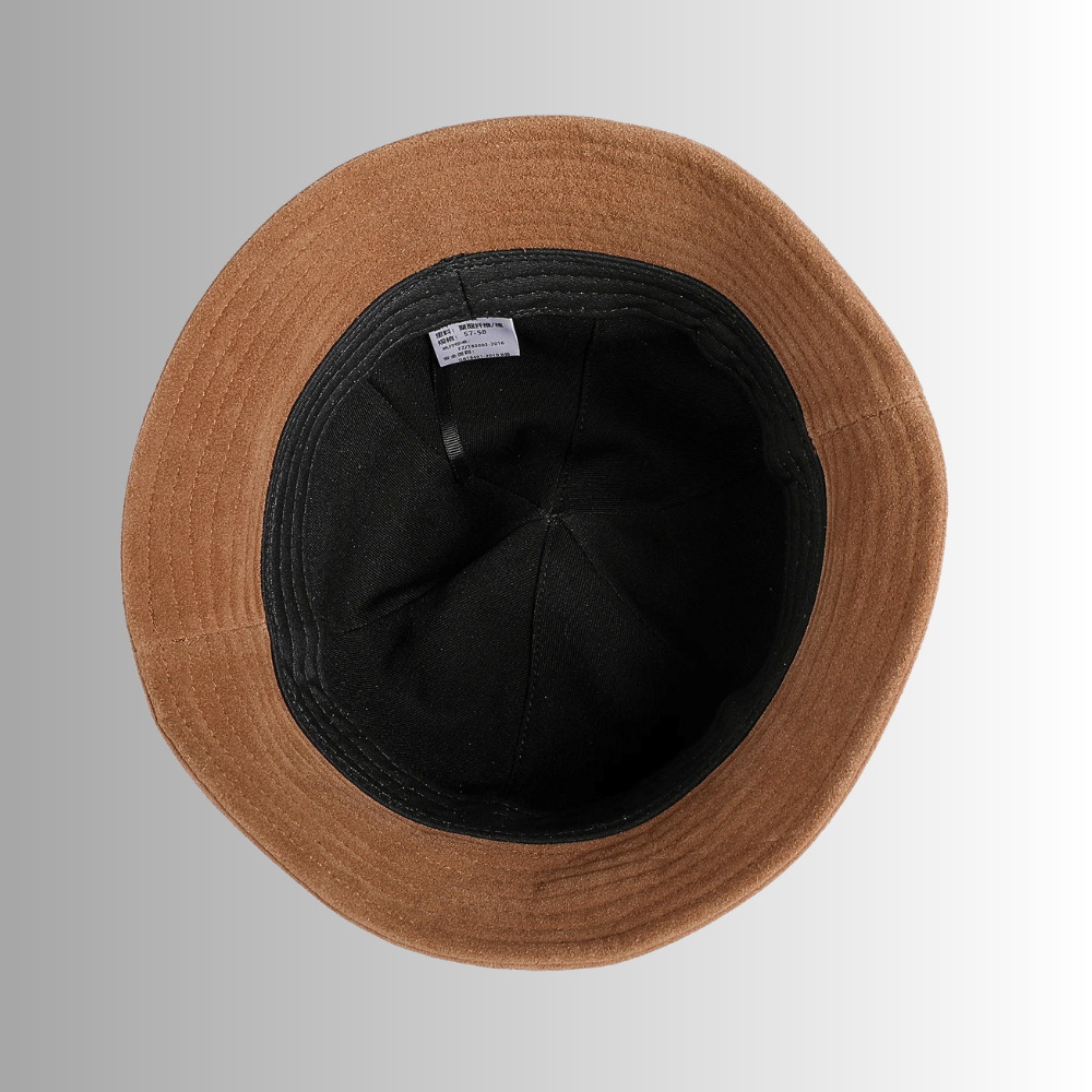 Cappello in Pelle Scamosciata d'Agnello