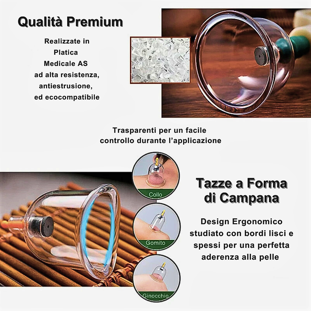 Set di Coppettazione Anti Cellulite