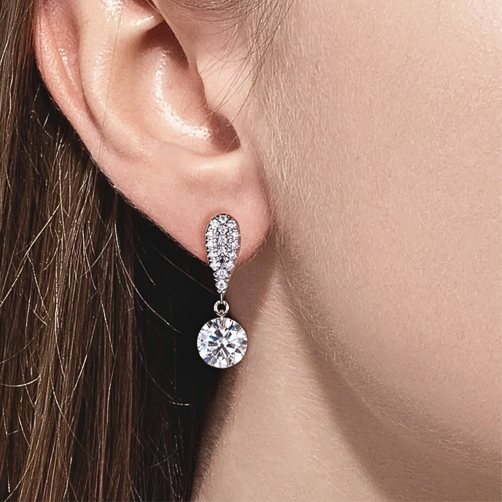 Orecchini a Goccia con Moissaniti per ct 6,00