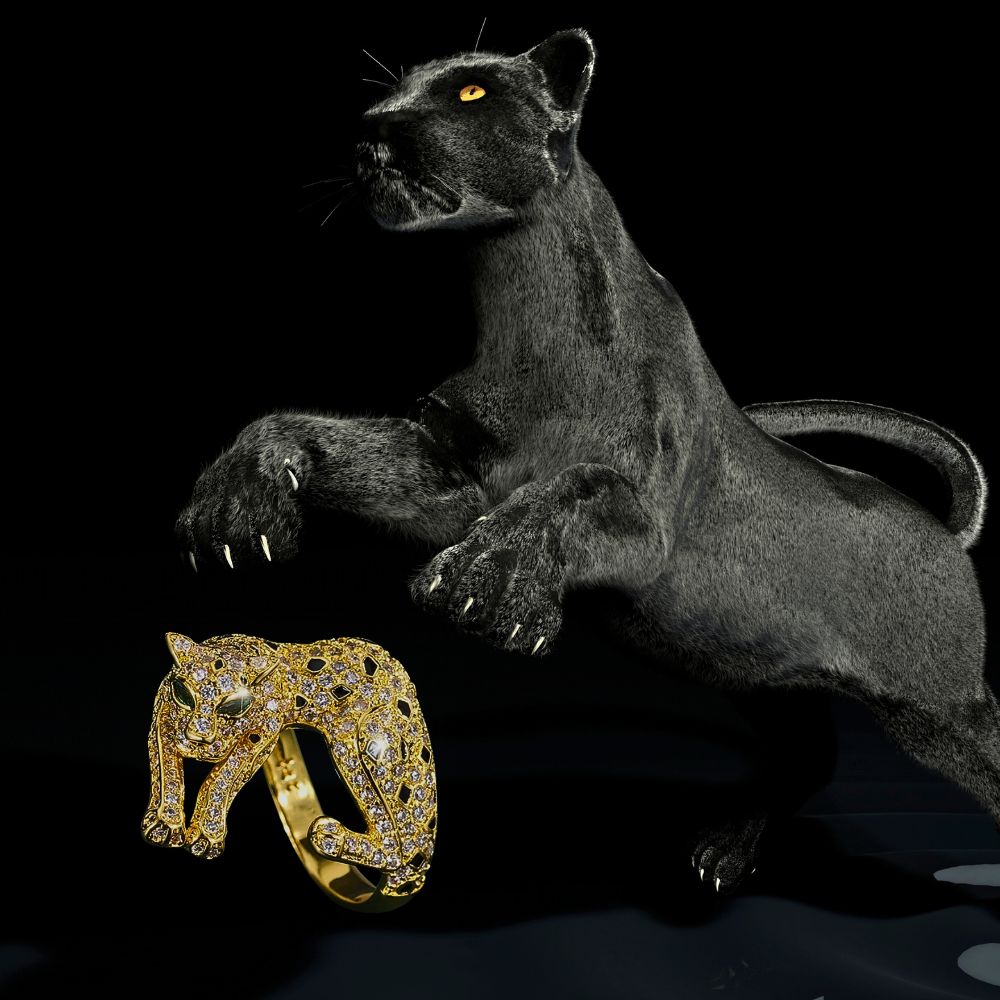 Anillo “Pantera”: un rugido de elegancia