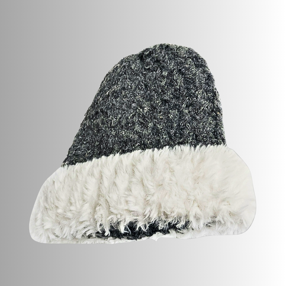 Gorro de mezcla de lana de dos tonos Elegancia y comodidad para un invierno cálido