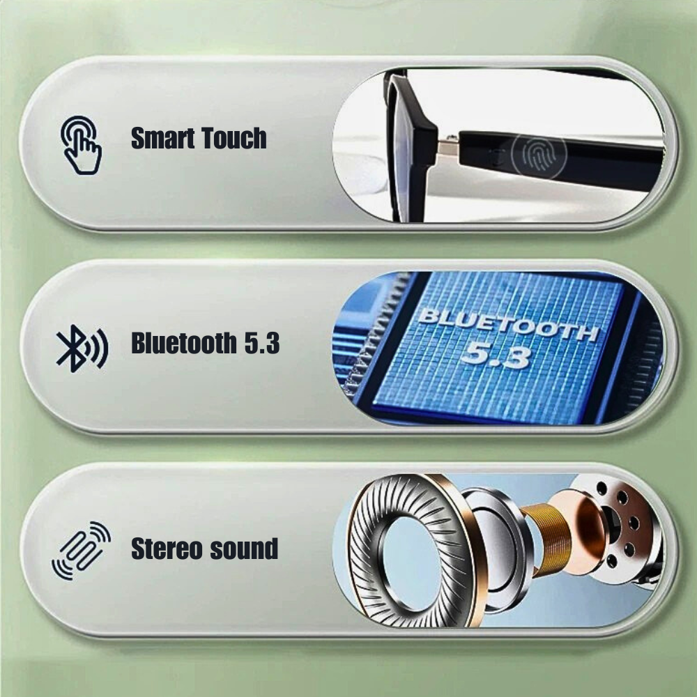 Occhiali da Sole Smart con Bluetooth e Protezione UV400