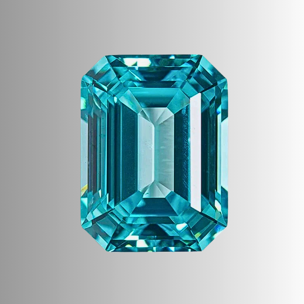 Tormalina Paraiba Lab Grown Taglio Smeraldo