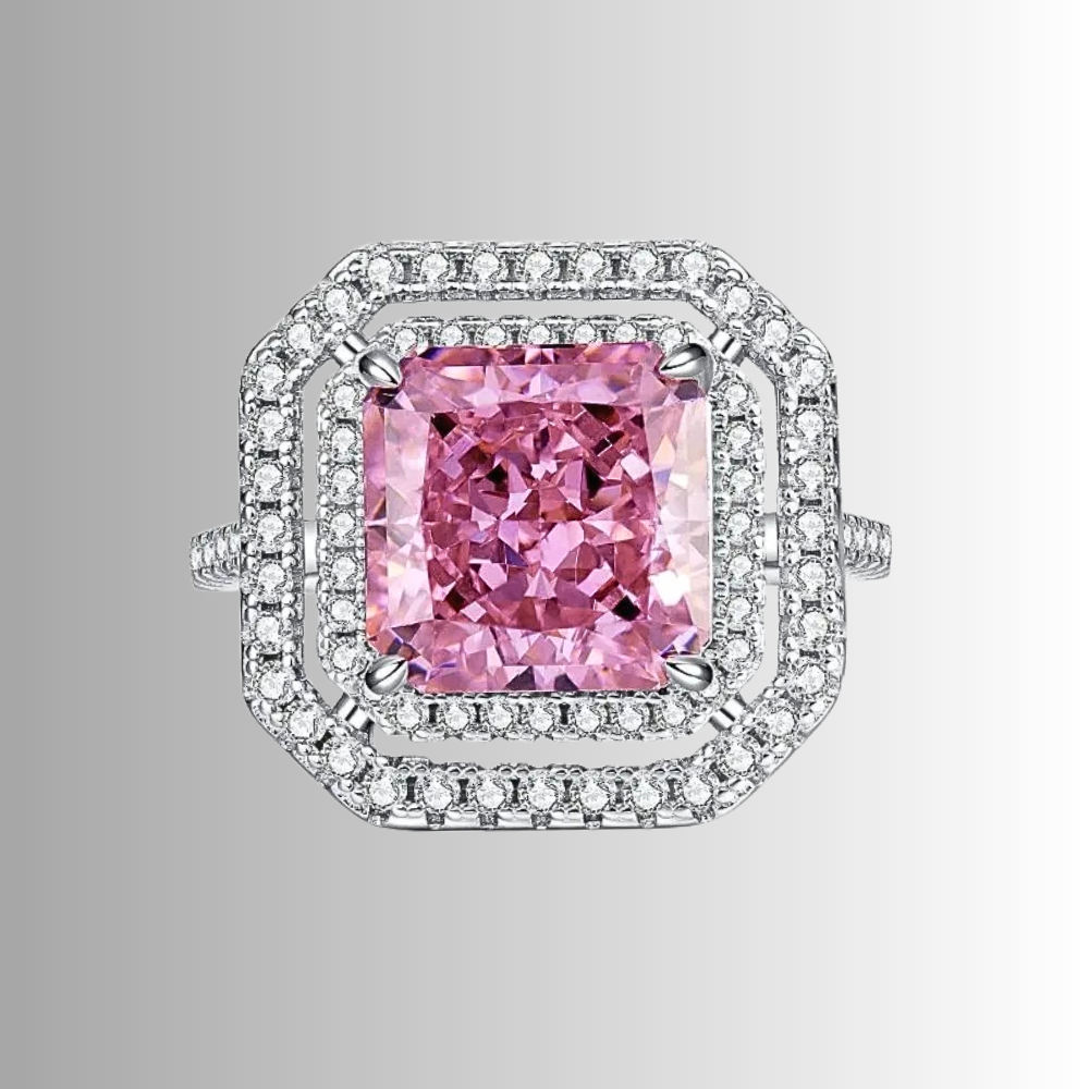 Collezione di Anelli con Zaffiri Rosa creati in Laboratorio