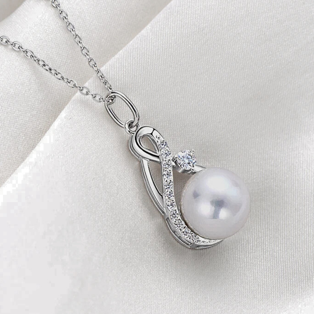 Collane a Goccia con Moissaniti e Perle Naturali