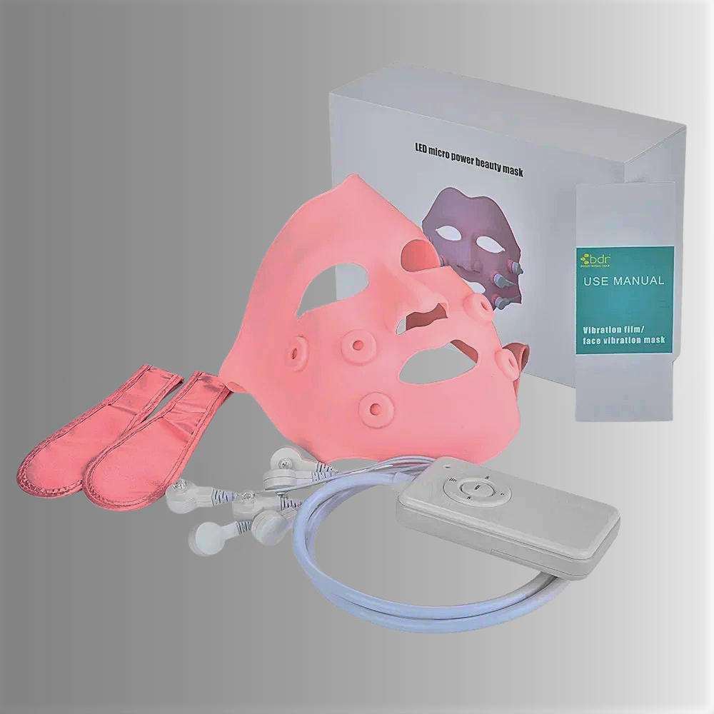 Maschera Massaggiante a Vibrazione e Led Fotonici Rossi