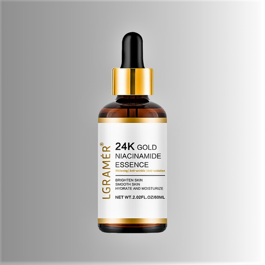 Siero Viso 24K Gold con Nicotinamide e Acido Ialuronico Azione Illuminante e Anti-age