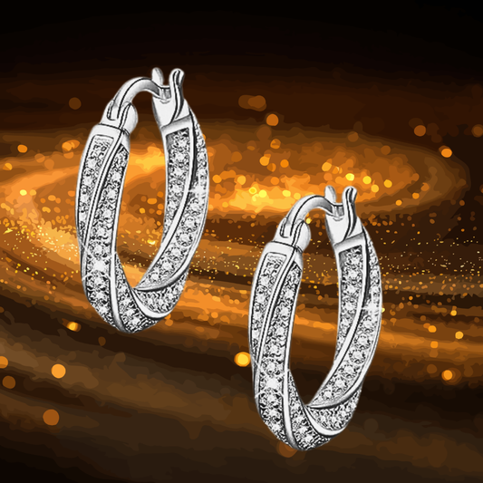 Orecchini a Spirale con Moissaniti per ct 1,20